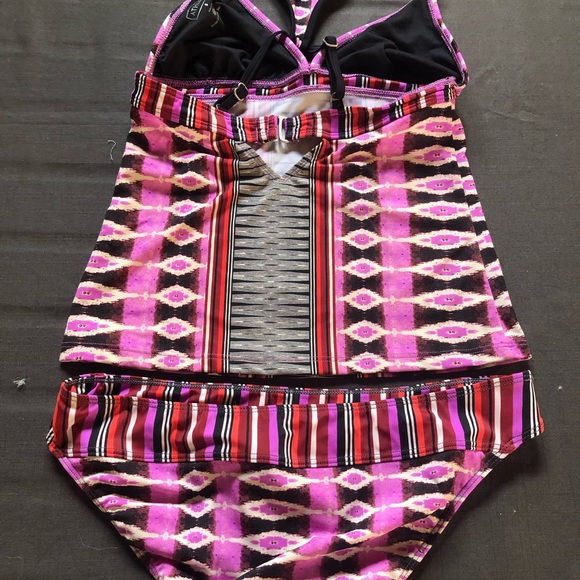 Tribal Print Reversible Swimsuit - Picture 2 of 3